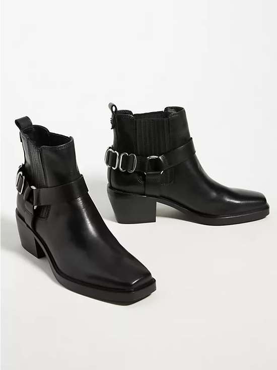 Sam Edelman Shoes - Sam Edelman Bellamie Bootie Black Harness Moto Boot Leather Ankle Sz 7
